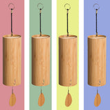 Set di 4 carillon Koshi Aqua, Aria, Terra, Ignis, carillon in bambù fatti a mano in Francia per meditazione e sound healing