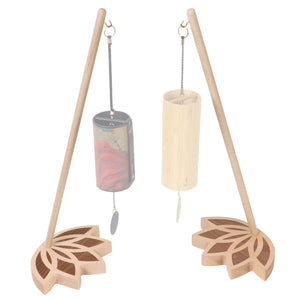 Koshi Zaphir Lotus Flower Chime Stand - wind chime