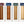 Set di 4 carillon Koshi Earth Symphony nelle loro scatole: Mountain, River, Forest, Ocean, sfondo bianco