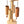 Set di 4 carillon Koshi Earth Symphony sul supporto rotante Premium Fiore della Vita, vista angolata, sfondo bianco