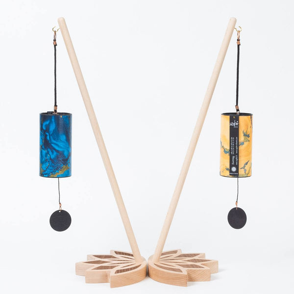 Koshi Zaphir Lotus Flower Chime Stand - wind chime